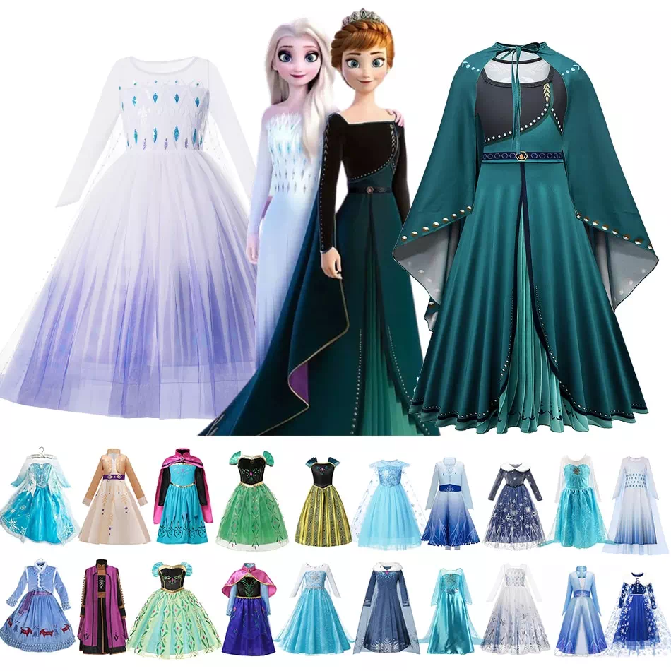 Vestido Anna y Elsa de Frozen Yaloveo.es