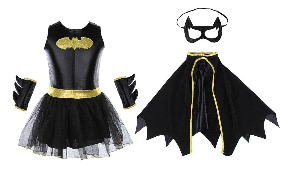 Disfraz de Batgirl y Supergirl para niñas - YALOVEO lo veo, lo compro