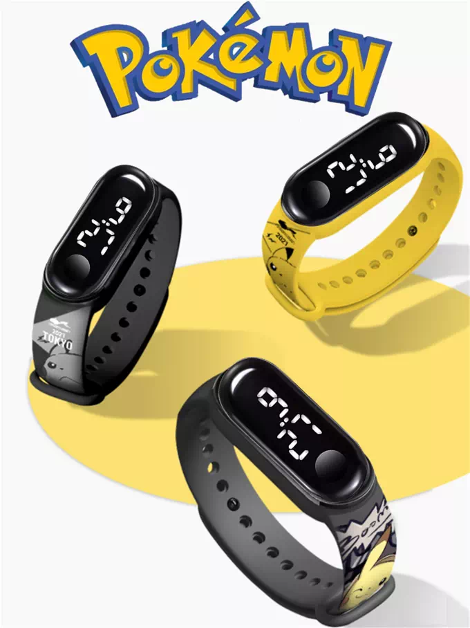 Reloj electrónico Pokémon resistente al agua 