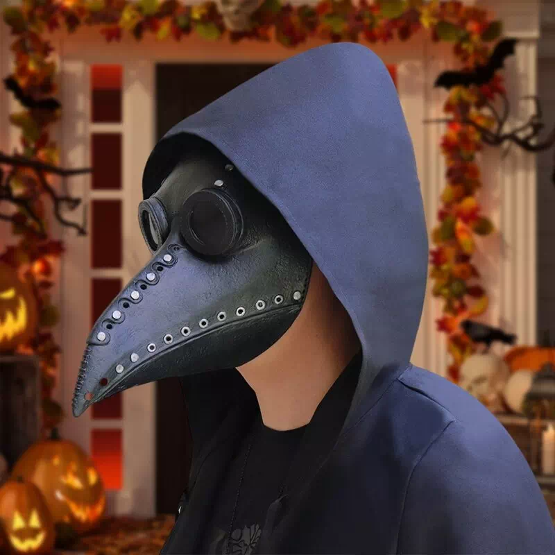 Máscara de peste negra steampunk para Halloween Yaloveo.es