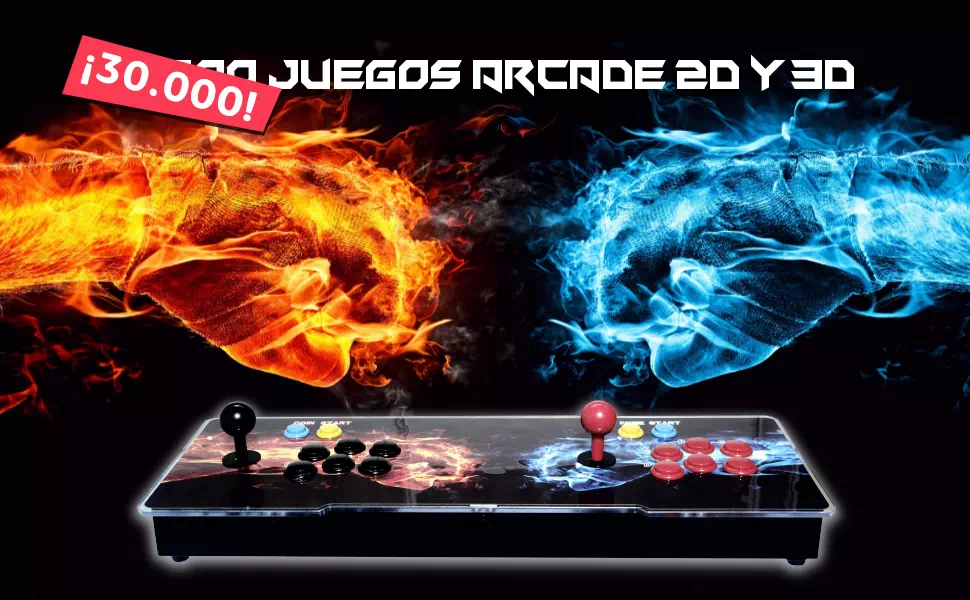 Retro consola arcade Pandora Box 3D Yaloveo.es